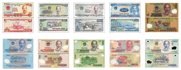 ベトナムドン　紙幣